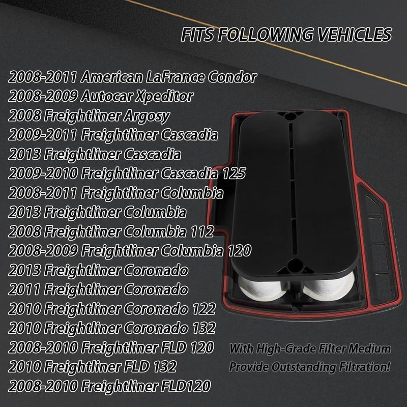 ZELYVER CV50633 CV50634 Crankcase Filter Breather Element Compatible with Cummins ISX ISM Engines, Kenworth,Freightliner,Peterbilt,Navistar,Western Star Replaces: 3691476,904-7904, 99340, CB57. - Image 2